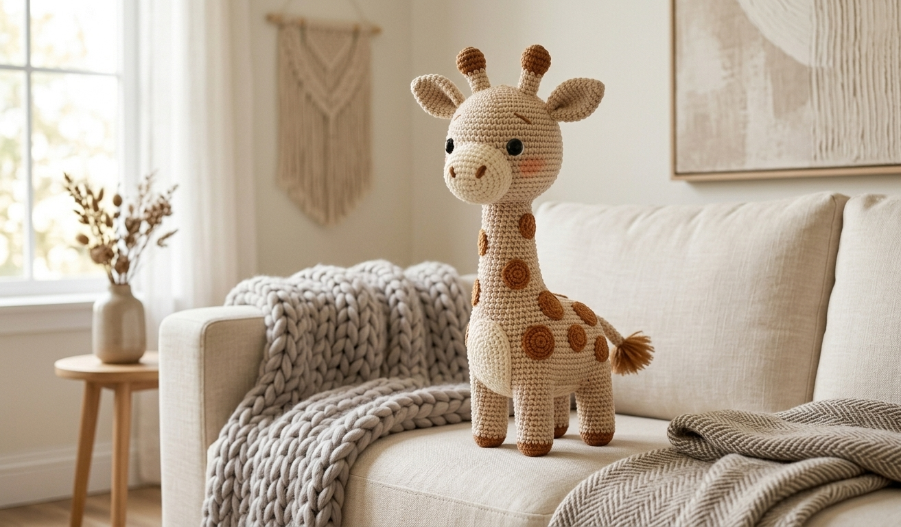 Giraffe Crochet Pattern PDF, Amigurumi Giraffe Crochet Pattern, Stuffed Animal Crochet Tutorial, Baby Shower Gift, Instant Download
