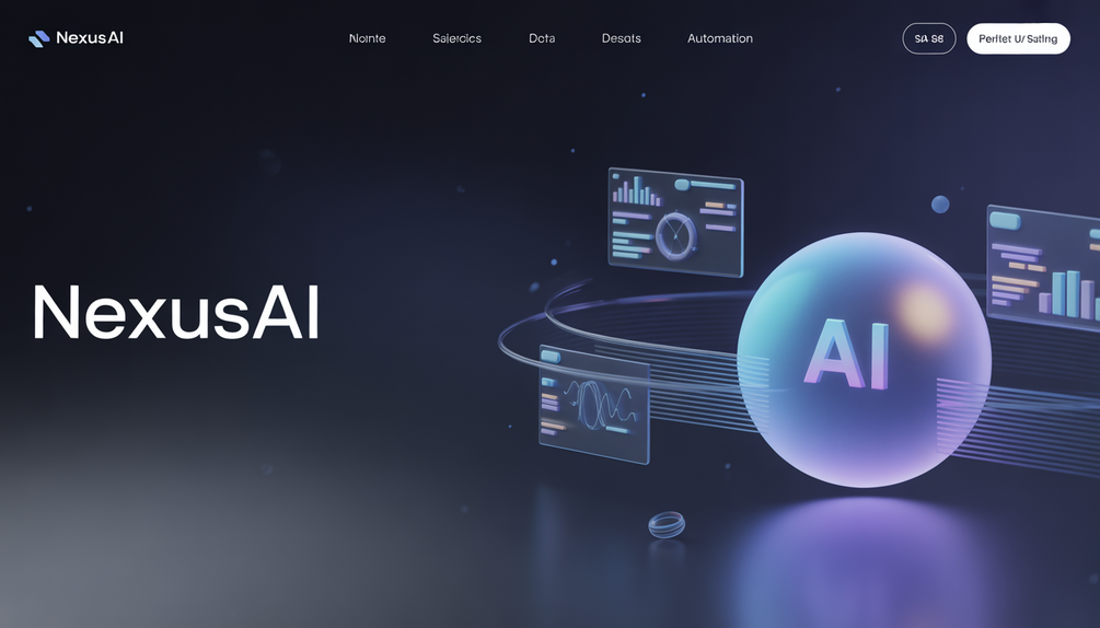 Nexus AI – Sleek Animated AI Startup Website Template for Modern SaaS
