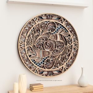 3D Layered Koi Fish Laser Cut File