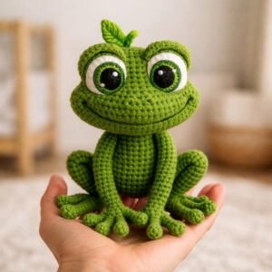 Adorable Frog Amigurumi Crochet Pattern – DIY Cute Frog Plush Toy