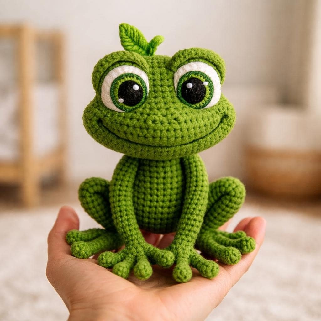 Adorable Frog Amigurumi Crochet Pattern – DIY Cute Frog Plush Toy