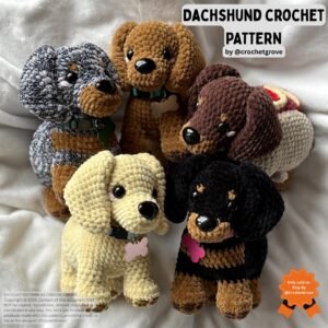 Dachshund Amigurumi Crochet Pattern