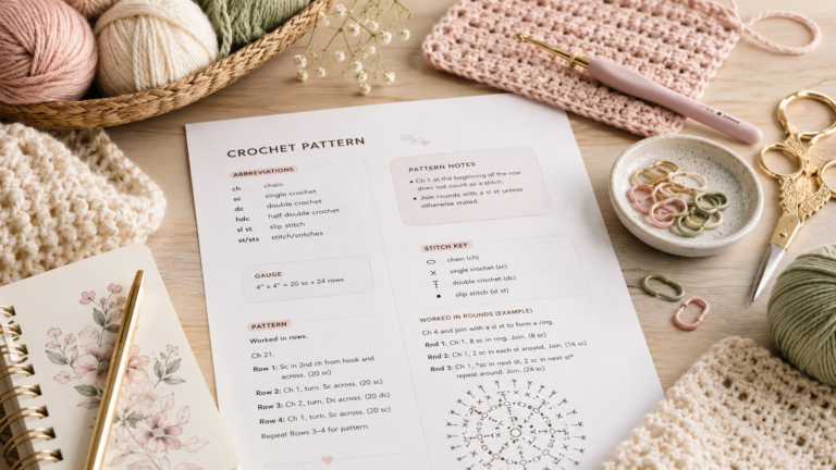 How to Read a Crochet Pattern for Beginners