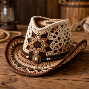 Crochet Cowboy Hat Pattern PDF