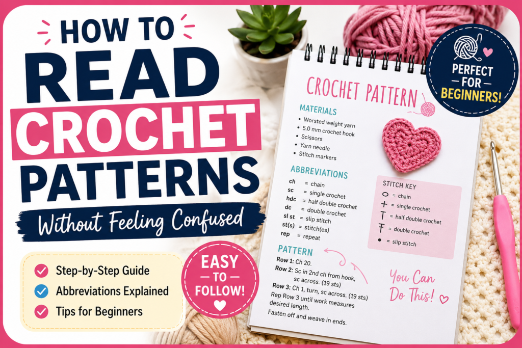 How to Read Crochet Patterns Without Feeling Confused
