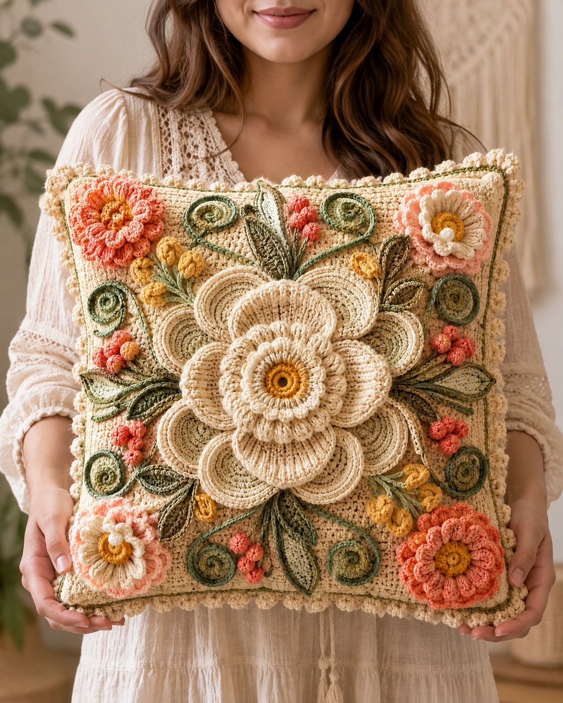 Crochet Pillow Pattern PDF