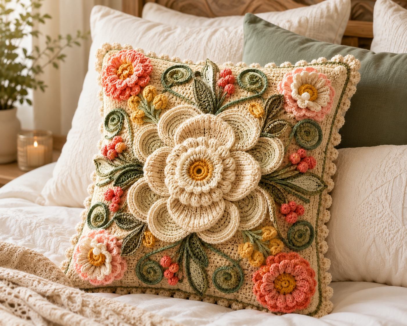 Crochet Pillow Pattern PDF