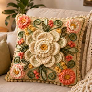 Crochet Pillow Pattern PDF