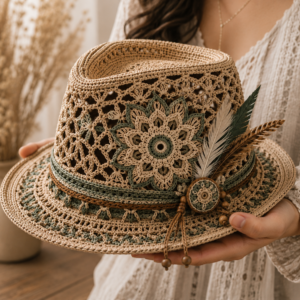 Crochet Fedora Hat Pattern PDF