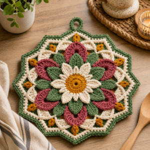 Crochet Potholder Pattern PDF