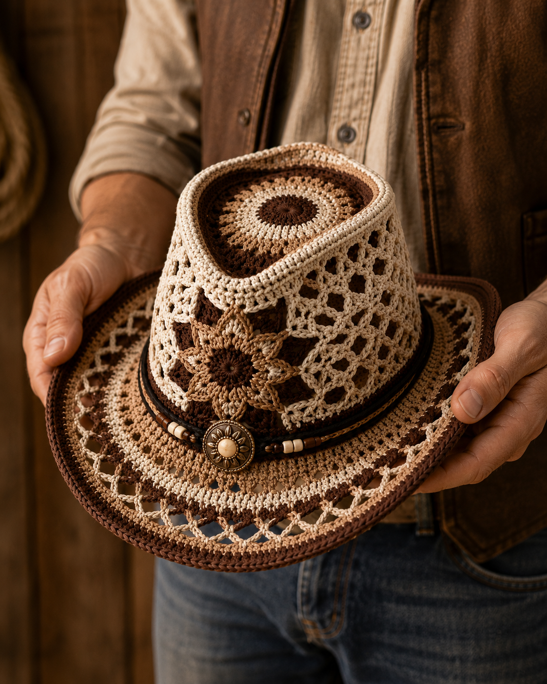 Crochet Cowboy Hat Pattern PDF