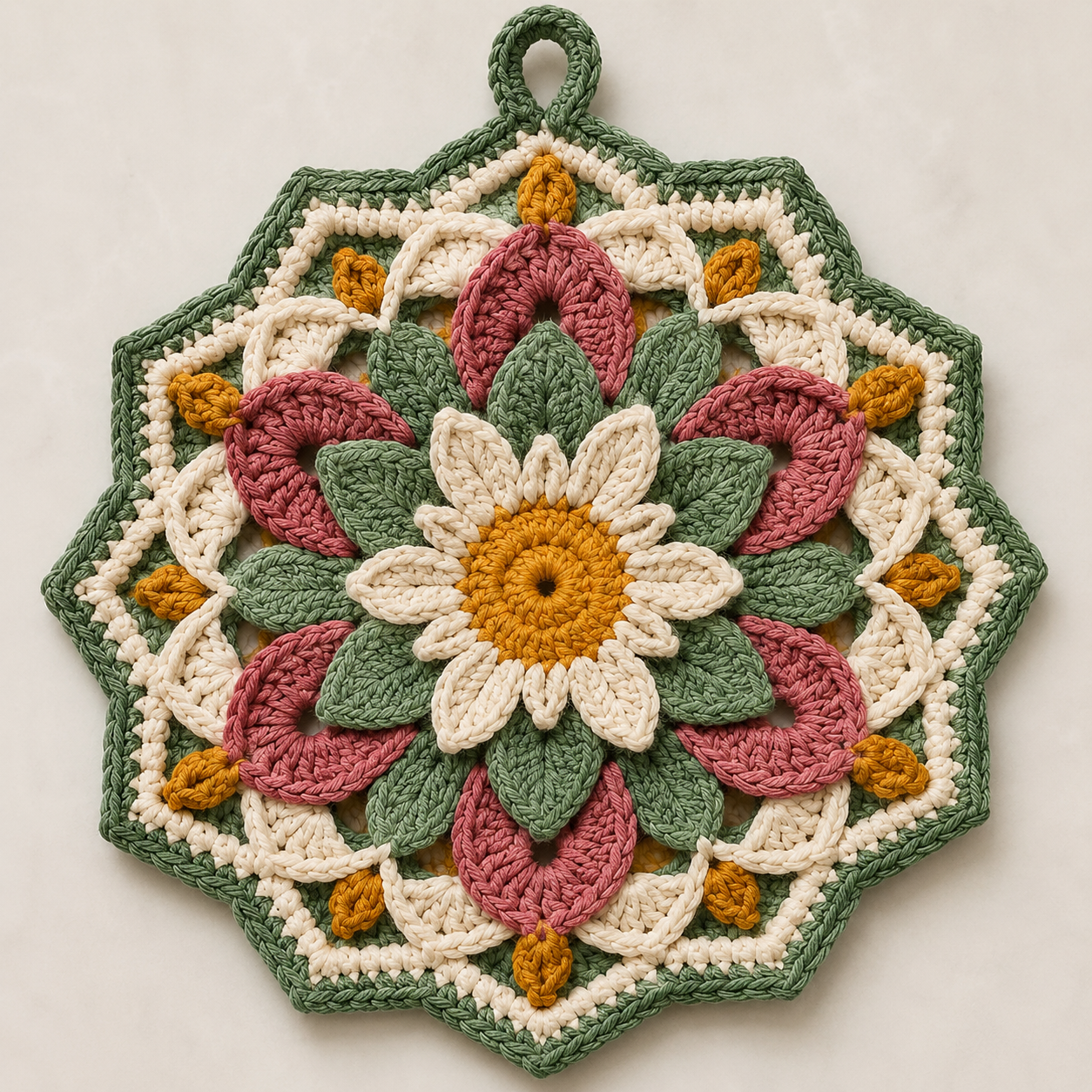 Crochet Potholder Pattern PDF