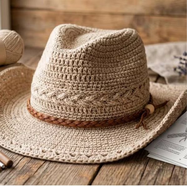Crochet Cowboy Hat Pattern PDF
