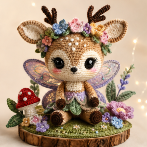 Crochet Fairy Deer Amigurumi Pattern PDF