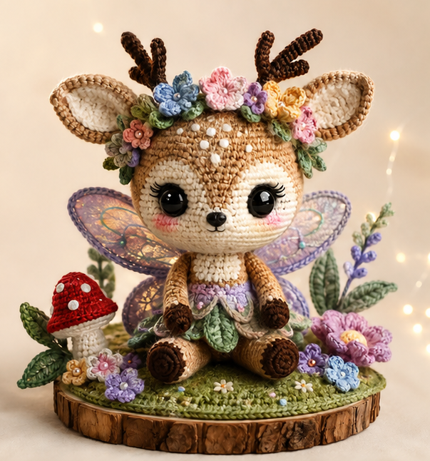 Crochet Fairy Deer Amigurumi Pattern PDF