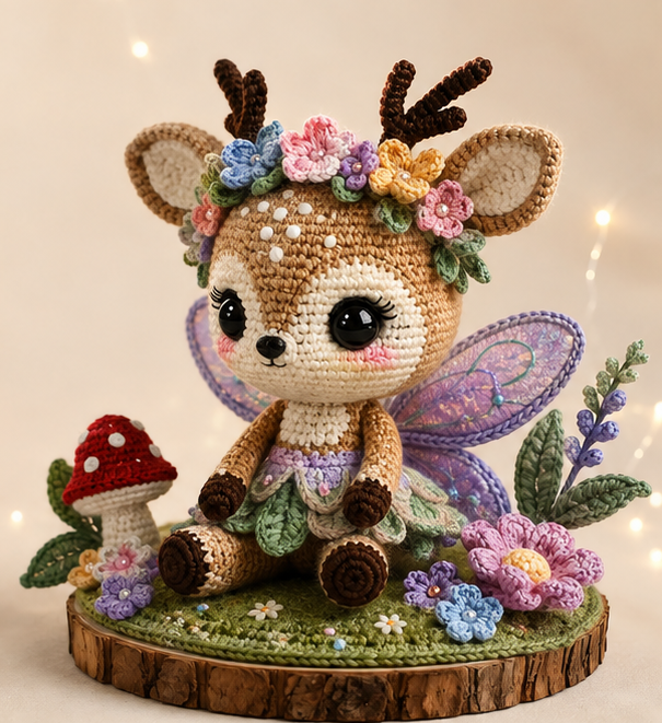 Crochet Fairy Deer Amigurumi Pattern PDF