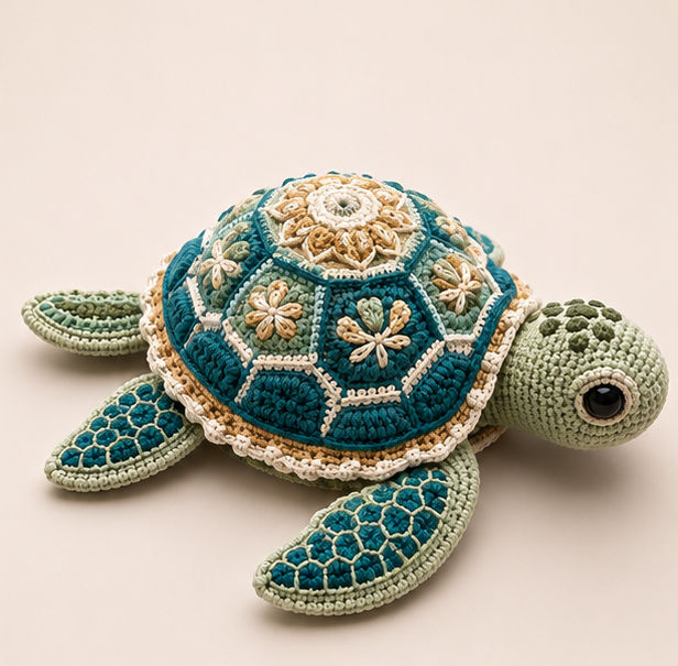 Crochet Turtle Amigurumi Pattern PDF
