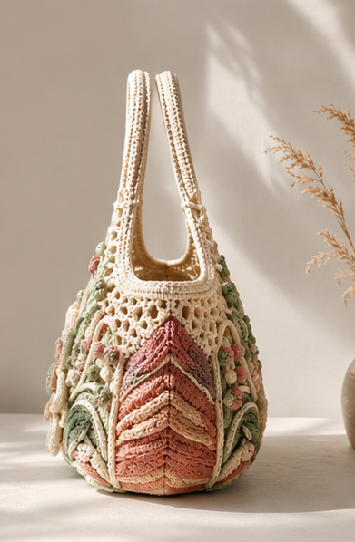 Crochet Floral Bag Pattern PDF
