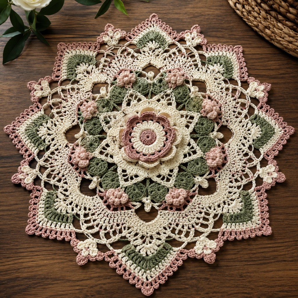 Crochet Floral Mandala Pattern PDF | Instant Download