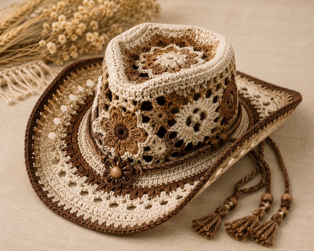 Crochet Cowboy Hat Pattern PDF | Western Hat Tutorial