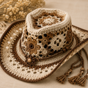 Crochet Cowboy Hat Pattern PDF | Western Hat Tutorial
