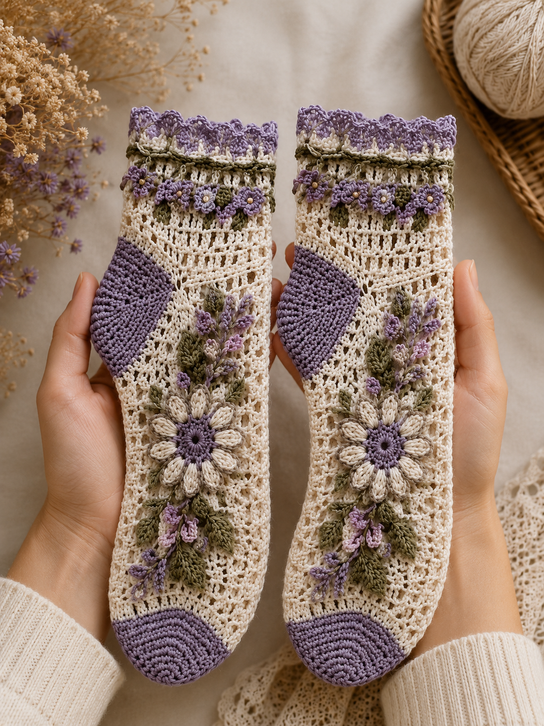 Crochet Socks Pattern PDF